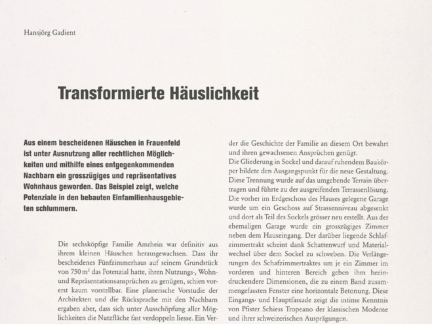1210 0507 Tec21 Transformierte Häuslichkeit